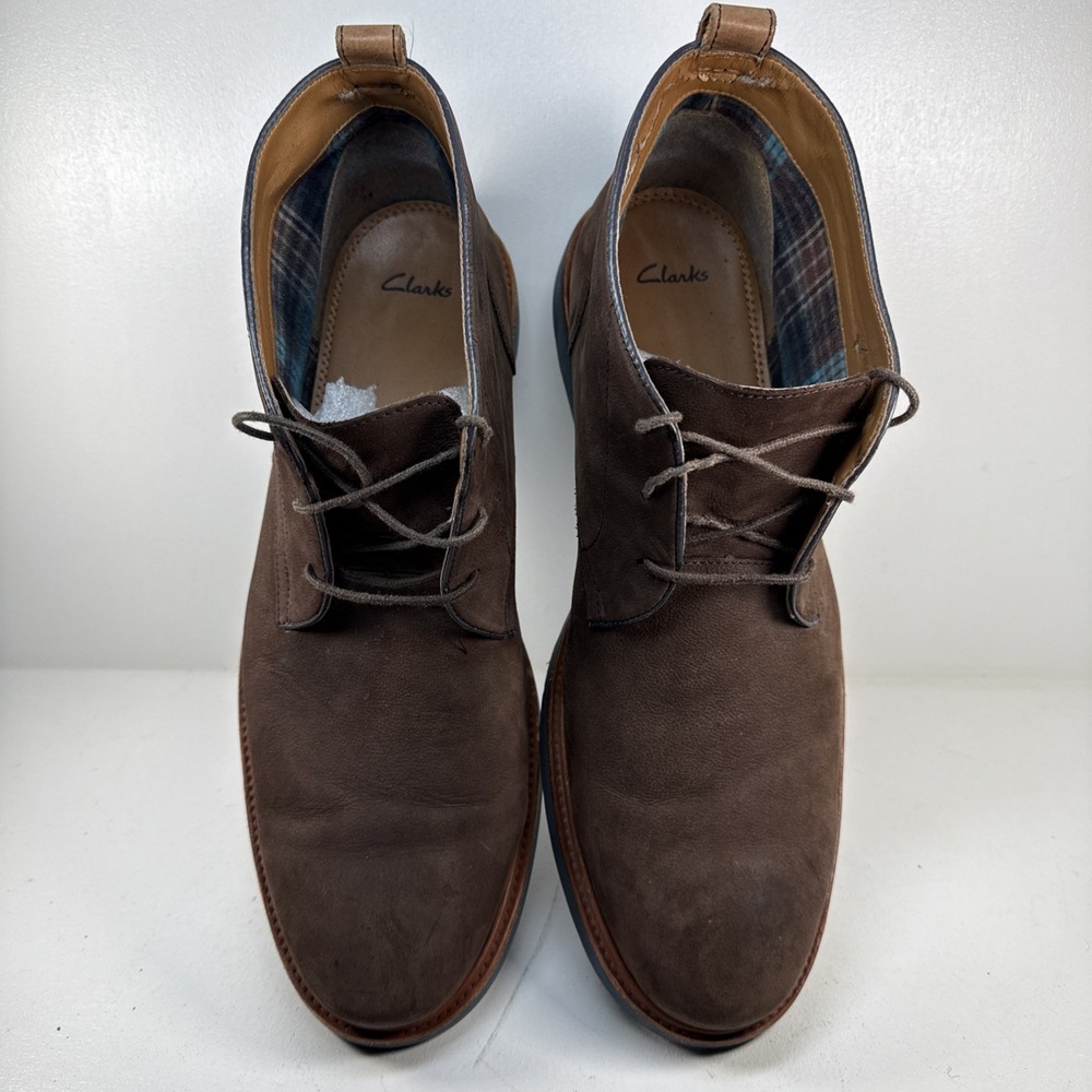 Clarks Mens Hommes Shoes Casual Lace Up Beeswax Brown Size 13M Boots - Picture 1 of 14